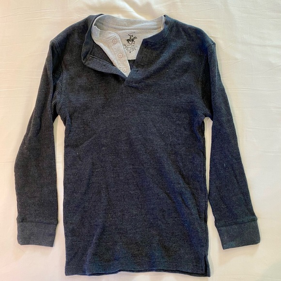 Beverly Hills Polo Club Other - Beverly Hills Polo Club layered Navy Blue Henley Shirt